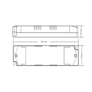 Dimmbarer DALI-Treiber DT6 einfarbig 220-240V - Ausgang 6-42V DC - 100-700 mA - 15W - DALI 2 Steuerung