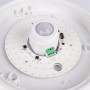 LED-Deckenleuchte mit PIR-Bewegungsmelder - 20W - Ø 30 cm - IP20 - Anschluss - Deckenmontage