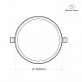 Runde LED Deckenleuchte 8W - variable Einbauöffnung: Ø 50-90 mm - Abmessungen