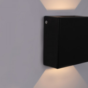 Eckige LED-Wandleuchte „Square 2“ für den Außenbereich - 3W - IP54 - Licht oben unten