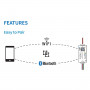 Mini RGB Controller - WLAN + Bluetooth - 5-24V DC - 3,5A - Smartphone, Sprachassistent, Handy, App