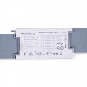 Dimmbarer Treiber DALI + 1/0-10V + PUSH - 9-42V DC - Multicurrent (200-500mA) - LED Driver, einstellbar, DIP Schalter