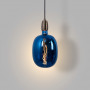 Dekorative LED Filament Lampe, blau - E27 T170 - Dimmbar - 4W - 4200K - Vintage Retro Glühfadenlampe