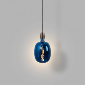 Dekorative LED Filament Lampe, blau - E27 T170 - Dimmbar - 4W - 4200K - Vintage Retro LED Glühbirne