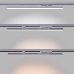 Schwenkbare LED Leuchte für 3 Phasen Schienensystem 40W - CCT - CRI90 - KGP Treiber - Weiß - CCT Schalter, Farbtemperatur