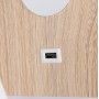 Pack x 2 - Flexible Wandleuchte mit USB Anschluss LONDON USB - CREE LED - 3W - Weiß - Holz, Wandhalterung