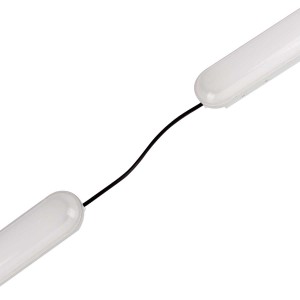 Pack x 20 - Verknüpfbare Feuchtraumleuchte 9W - 60cm - IP65 - 4000K - LED Wannenleuchte, wasserdicht