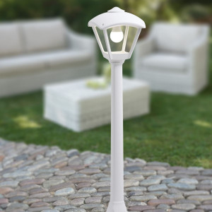 FUMAGALLI „Giaffa/Roby“ LED Pollerleuchte Laterne Außen 94,5 cm - 8,5W CCT - IP55 - Park, Gartenbeleuchtung, Sockelleuchte