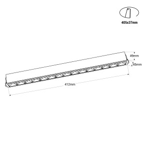 30W LED Deckeneinbauspot Downlight - UGR18 - CRI90 - OSRAM LED - 4000K - Weiß - led einbaustrahler, einbauspot abmessungen