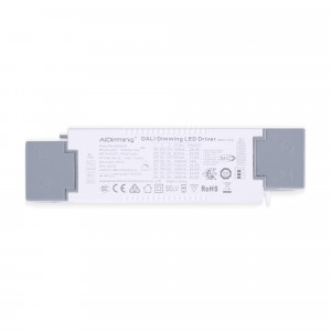 DALI + 1/0-10V + PUSH dimmbarer Treiber - 9-42V DC - 58W - Strom einstellbar (700-1400mA) - LED Dimmer, Netzteil, Konverter