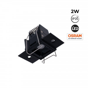 LED Einbaustrahler Gipskarton 2W UGR18 CRI90 Trimless Osram LED