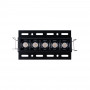 LED eckige Einbauleuchte Gipskartonplatte - 12W - UGR18 - CRI90 - Schwarz, led spots verteilen