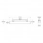 CCT Leuchte für magnetisches Schienensystem - 10W - UGR18 - Mi Light - Weiß - Abmessungen