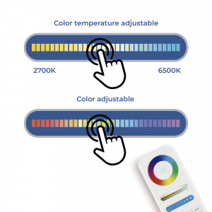 LED Strahler für Magnet Schienensystem RGB + CCT - 48V - 25W - MiLight - rgb farwechsel