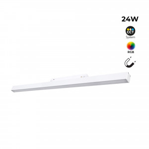 Opale Leuchte für magnetisches Schienensystem RGB + CCT - 24W - Mi Light - Weiß - deckenleuchte