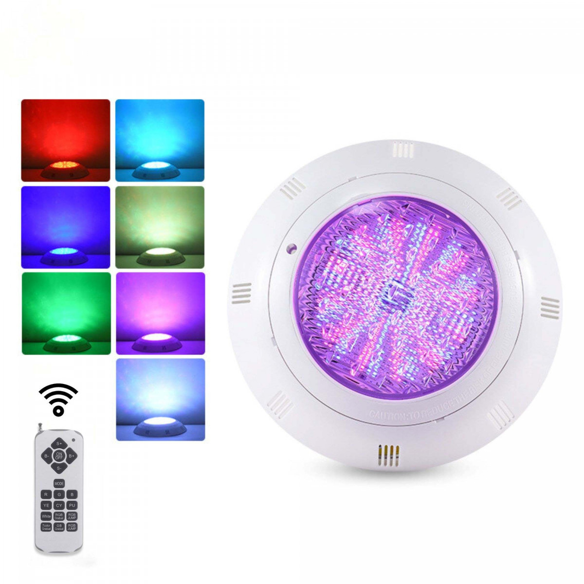 LED RGB Unterwasserleuchte Pool 24W 12V AC rgb poollampe