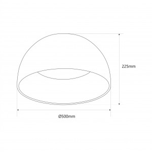 CCT LED Deckenleuchte 24W Holzoptik ø50cm abmessungen