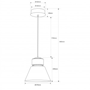 LED Leuchte für grünes Gemüse 36W KeGu Treiber abmessungen