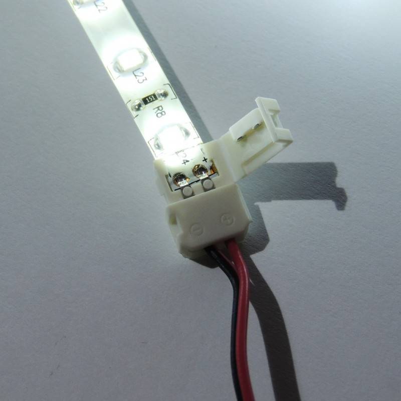 12V Einfarbiger Streifen-zu-Streifen-Verbinder Mit 0,8 Cm Kabel | B-LED