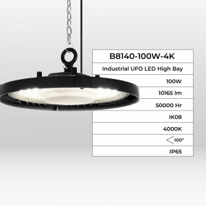 LED UFO Hallenstrahler 100W 100lm/W IP65 IK08