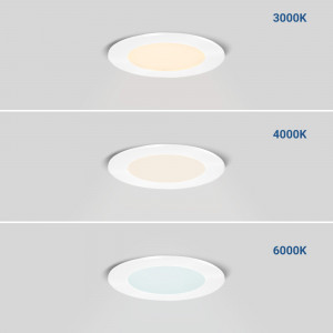 LED Einbaustrahler ultra slim 6W CCT Ø110mm Einbauöffnung downlight