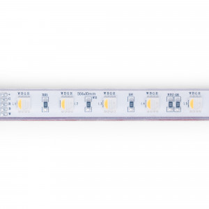 LED Streifen wasserdicht 24V tauchfähig IP68 RGBW 14,4W/m 12mm 10 Meter kürzbar