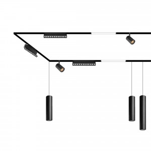 Lampe für Schienensystem 48V CCT 18W UGR18 dimmbar, schwenkbar