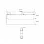 Schwenkbare Leuchte Magnet Schienensystem 48V CCT 18W dimmbar abmessungen