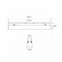 CCT Lampe für Magnet 48V Schienensystem 20W abmessungen