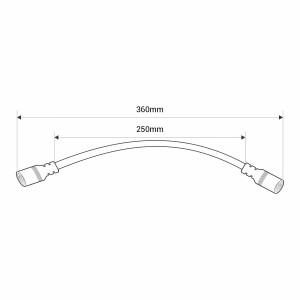 Verbindungskabel für Pflanzenlampe G400-250W länge