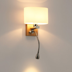 Wandleuchte mit LED-Leselampe "Arti" - E27 + 3W