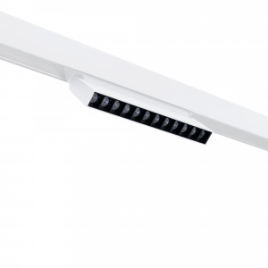 Verstellbarer linearer Strahler für Magnetschiene 48V- 12W - 4000K - OSRAM Chip - UGR18 - Weiß