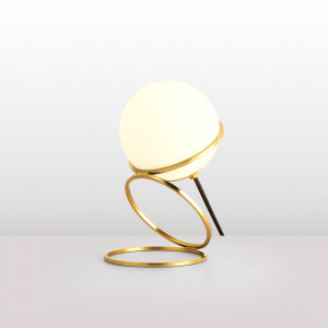 Tischlampe mit Glaskugel „Ruth“ | LED Tischleuchten