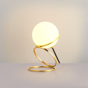 Tischlampe mit Glaskugel "Ruth" | LED Tischleuchten