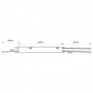 LED CCT Linear-Treiber - Dimmbar 0-10V + 12V Quelle - 30-42V DC - 44W - 650-1050mA