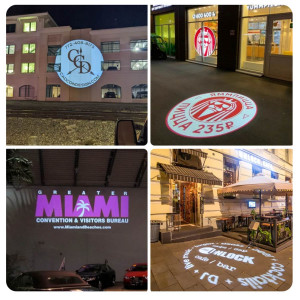 GOBO LED logo projektor - 40W - 60° Optik - Außenbereich - Drehbar