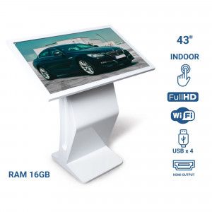 Digitaler Signage Kiosk - 43" Touchscreen - Innenbereich - 8GB / 16GB