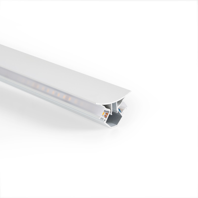 Aluminiumprofil für Ecken - Doppelte LED-Streifen - 38,7x39 mm - 2 Meter