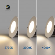 CCT LED-Einbaustrahler - 6W - TRIAC dimmbar - Ø68mm - IP65 - Weiß