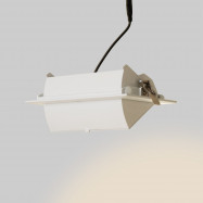 Rechteckiger LED-Einbaustrahler - Schwenkbar - CCT 60W - Weiß - 100° LIFUD-Treiber