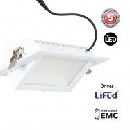 Rechteckiger LED-Einbaustrahler - Schwenkbar - CCT 60W - Weiß - 100° LIFUD-Treiber