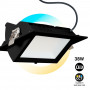 Rechteckiger LED-Einbaustrahler - Schwenkbar - CCT 60W - Schwarz - 100° LIFUD-Treiber