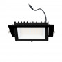 Rechteckiger LED-Einbaustrahler - Schwenkbar - CCT 60W - Schwarz - 100° LIFUD-Treiber