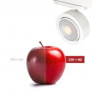 Runder LED CCT 3-Phasen-Schienenstrahler – 35W – ZOOM 15º-45º – CRI 90