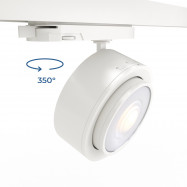 Runder LED CCT 3-Phasen-Schienenstrahler – 35W – ZOOM 15º-45º – CRI 90