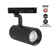 LED CCT 1-Phase-Schienenstrahler – 35W – ZOOM 20º-60º – CRI 90