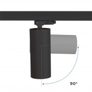 Dreiphasiger LED-Schienenstrahler 20W - CCT - CRI90 - 1900 lm 90º schwenkbar