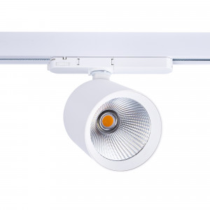 LED-Schienenstrahler 3 Phasen 4000K - 40W - CRI 95 - Treiber Philips Xitanium - Weiß