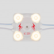 Quadratisches LED-Modul für Beschilderung - 3,6W - 220V AC - IP65 - 165º - 4000K