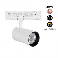 Architektonischer LED CCT 3-Phasen-Schienenstrahler - 20W - CRI 90 - KGP Driver